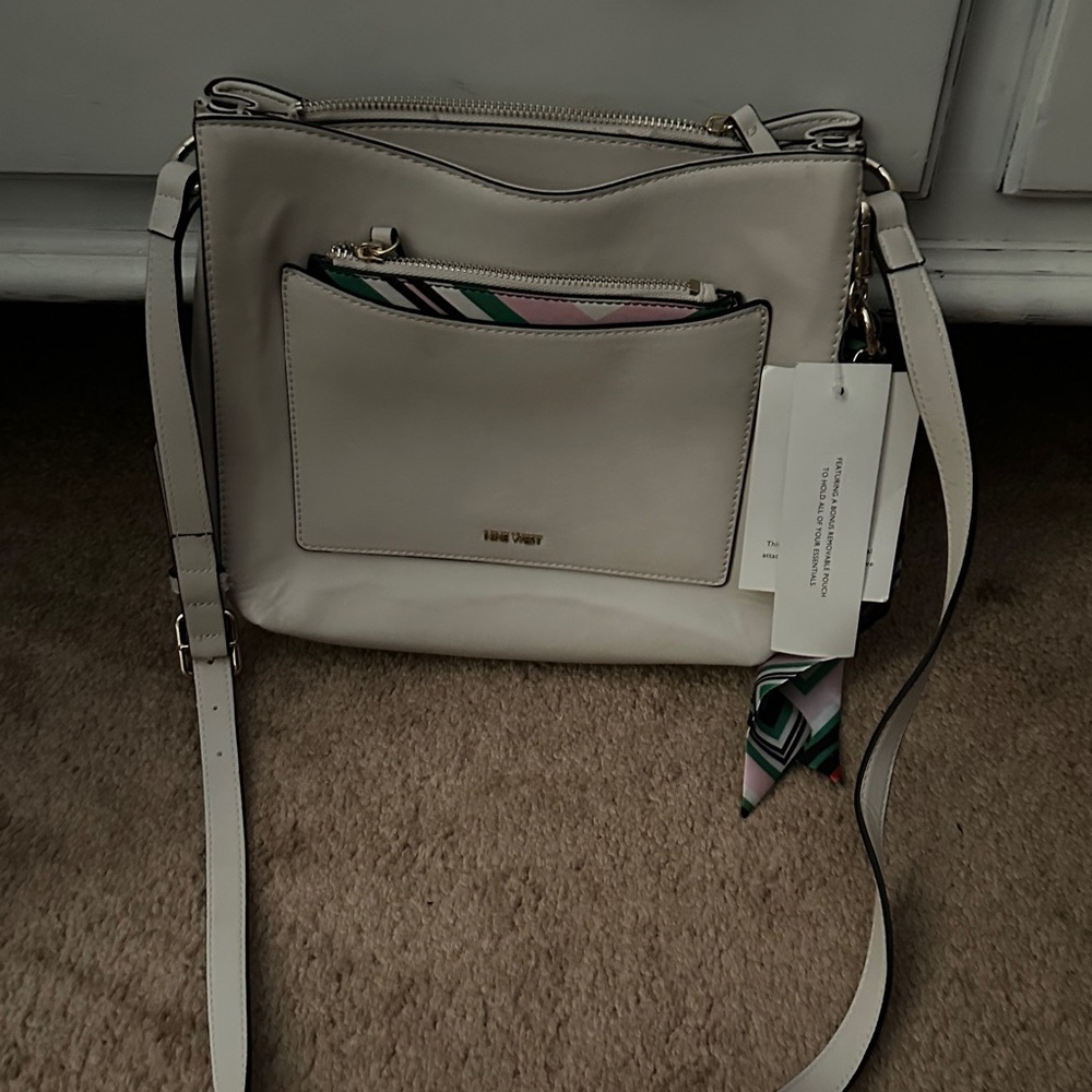 Nine West Cream Crossbody Bag